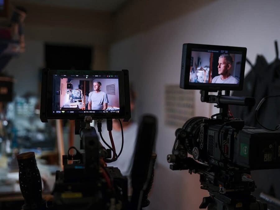 On set, cinematic film production